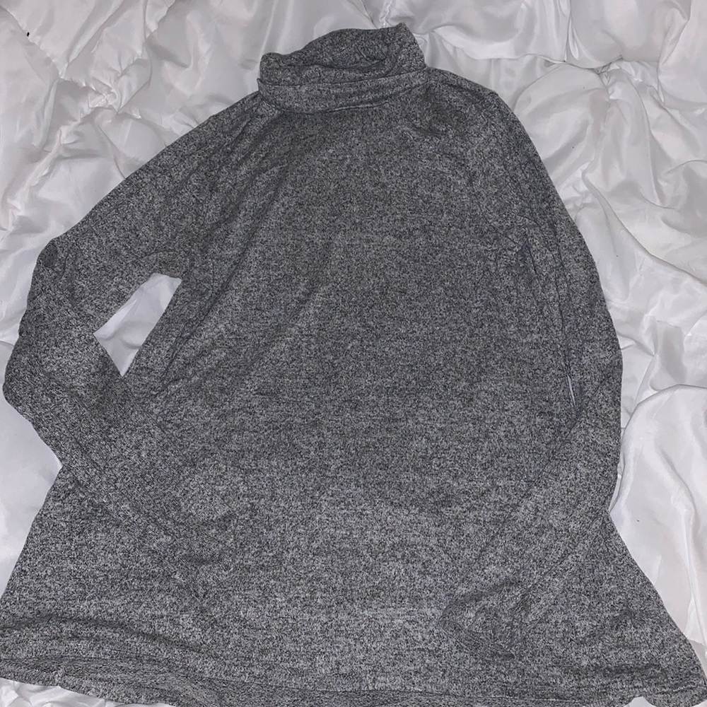 cowl neck gray sweater size medium